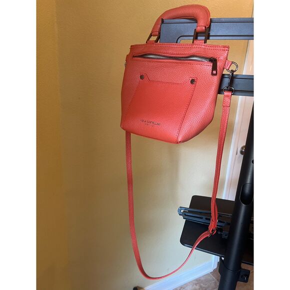 Viola Castellani Deep Orange Purse Handbag Italy - Picture 1 of 5